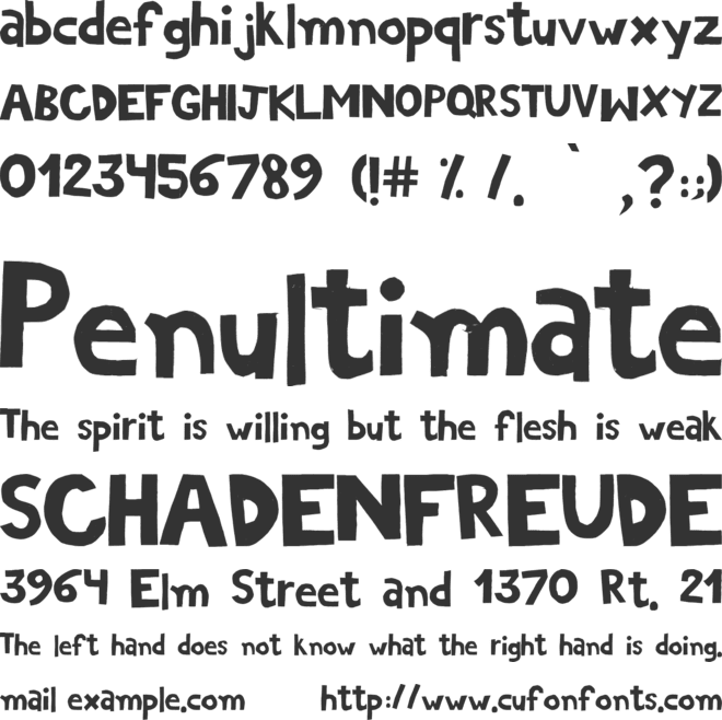 ComicSex font preview