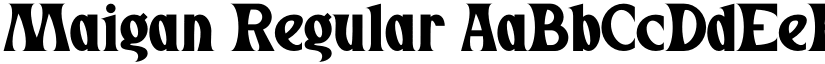 Maigan Regular font