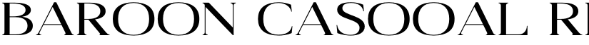 Baroon Casooal Regular font