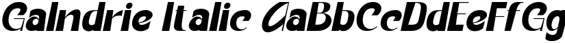 Galndrie Italic font