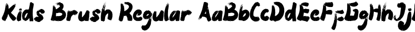 Kids Brush Regular font