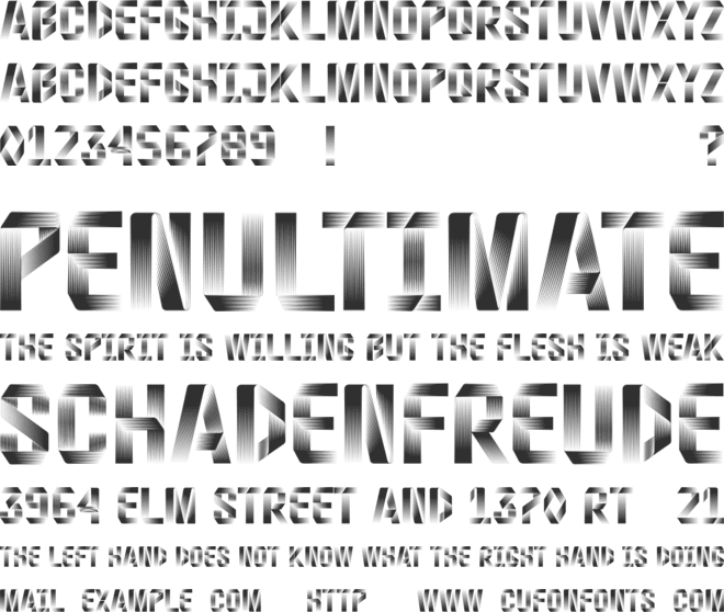 Laced Days font preview