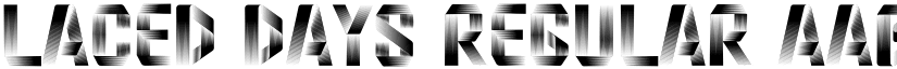 Laced Days Regular font
