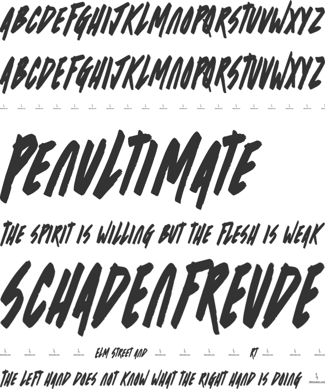 Created Dream font preview