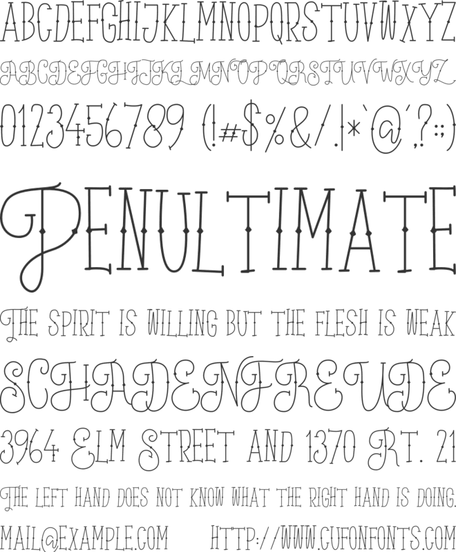 Mortaguais FREE PERSONAL US font preview