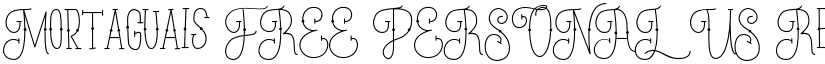 Mortaguais FREE PERSONAL US Regular font