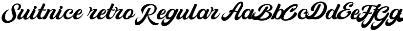 Suitnice retro Regular font