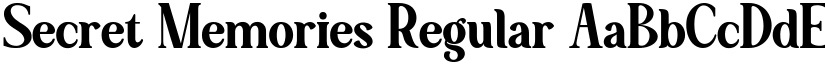 Secret Memories Regular font