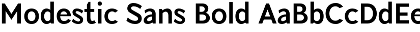Modestic Sans Bold font