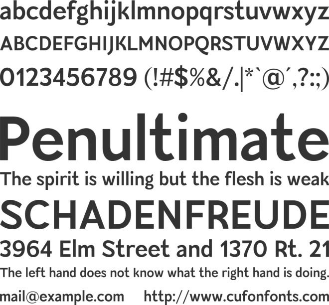 Modestic Sans font preview