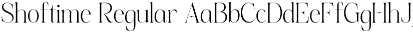 Shoftime Regular font