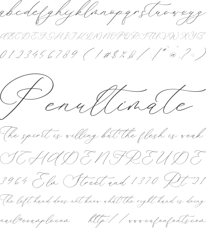 Waittelian Grolinda font preview