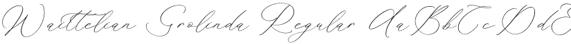 Waittelian Grolinda Regular font