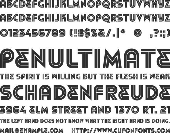 Refunk font preview