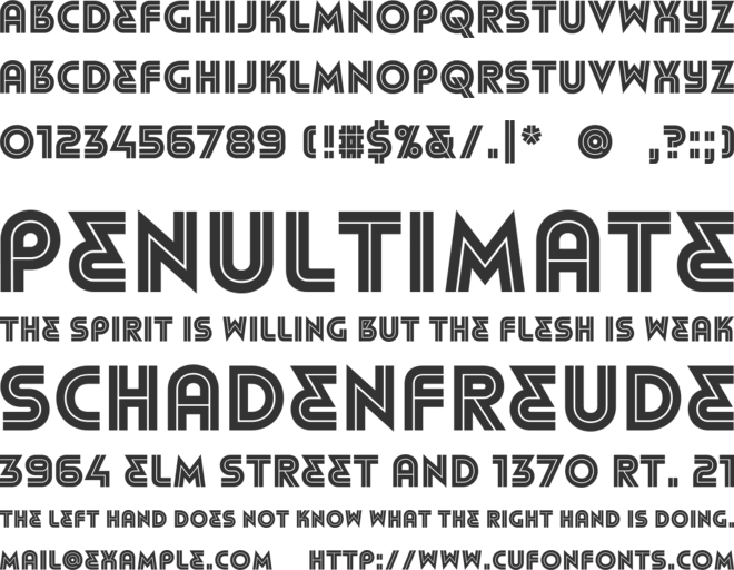 Refunk font preview