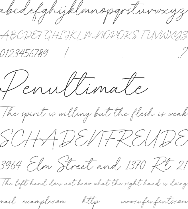 Phaley font preview