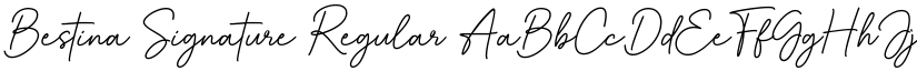 Bestina Signature Regular font