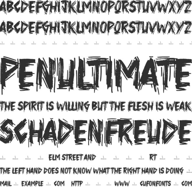 System Overload font preview