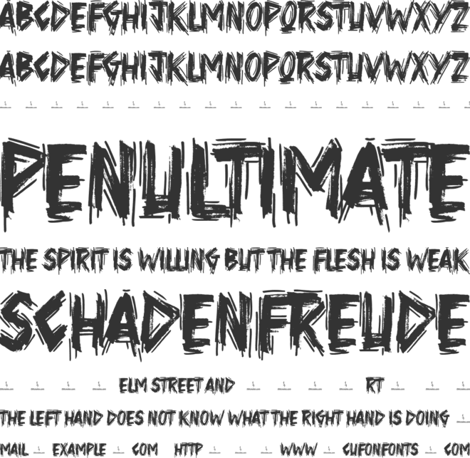 System Overload font preview