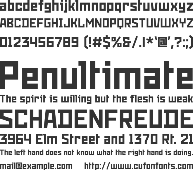 Snowstorm font preview