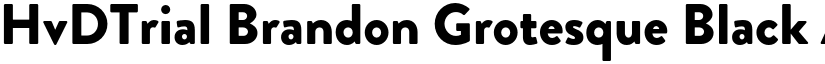 HvDTrial Brandon Grotesque Black font