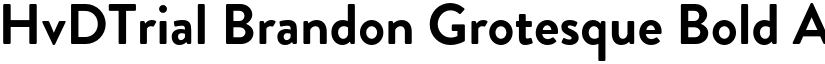 HvDTrial Brandon Grotesque Bold font