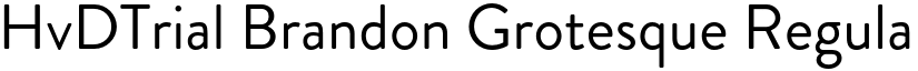 HvDTrial Brandon Grotesque Regular font