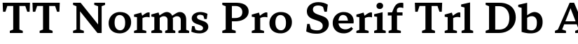 TT Norms Pro Serif Trl Db font