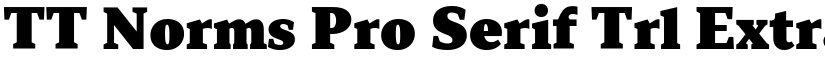 TT Norms Pro Serif Trl ExtraBlc font