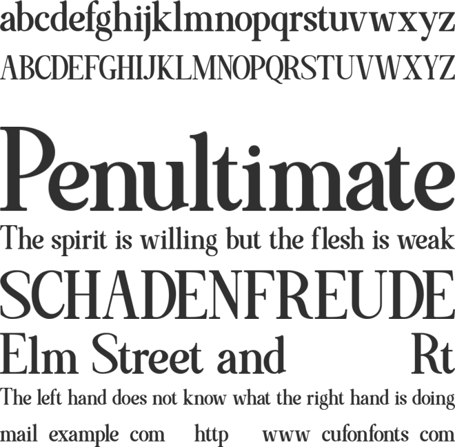 Momentic Yesterday font preview