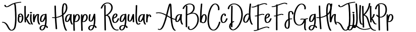 Joking Happy Regular font