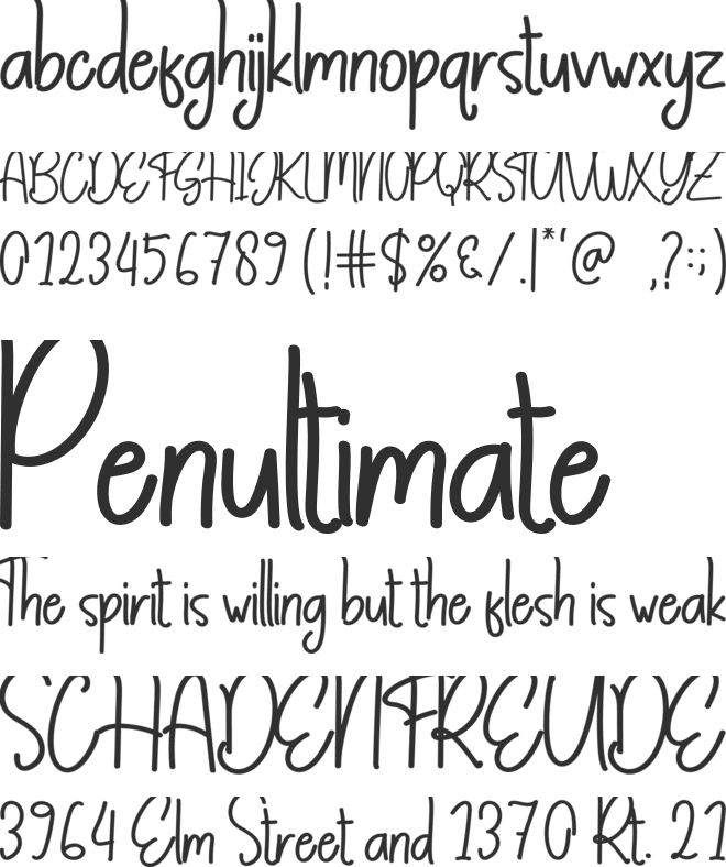 Welcome To Christmas font preview