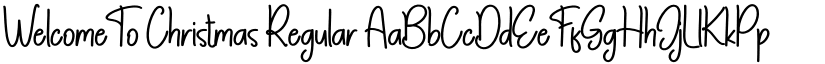 Welcome To Christmas Regular font