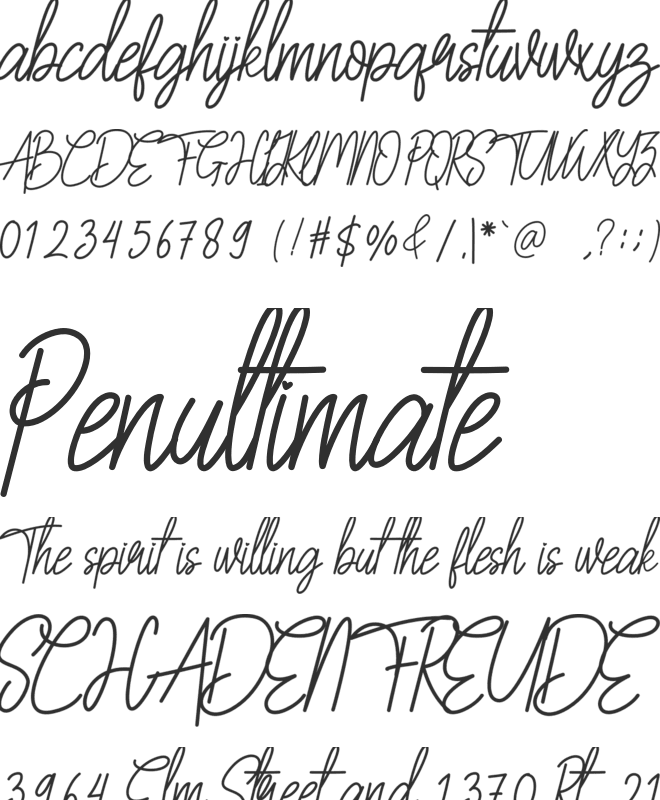Christmas Holiday font preview