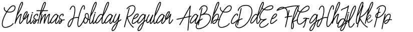 Christmas Holiday Regular font