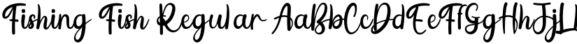Fishing Fish Regular font