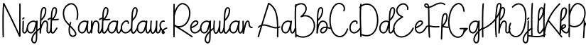 Night Santaclaus Regular font