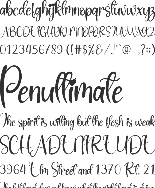 Online font preview