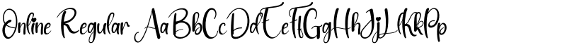 Online Regular font