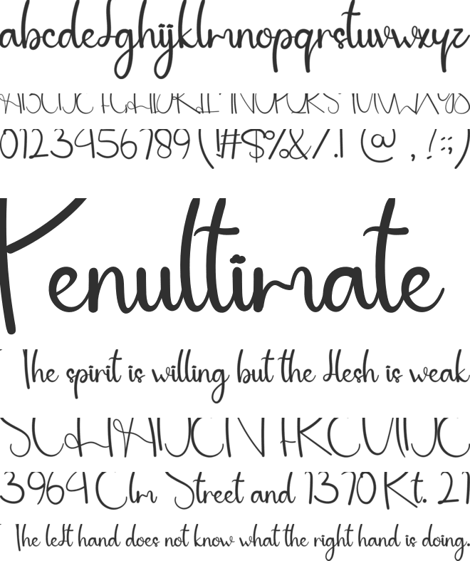 Baby Christmas font preview
