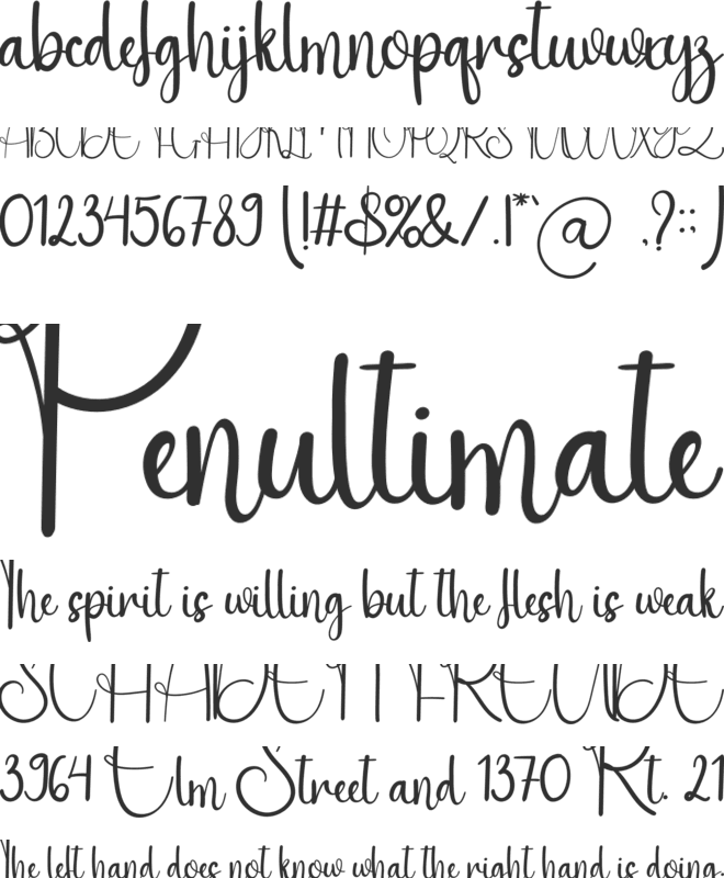 Daddy Smile font preview