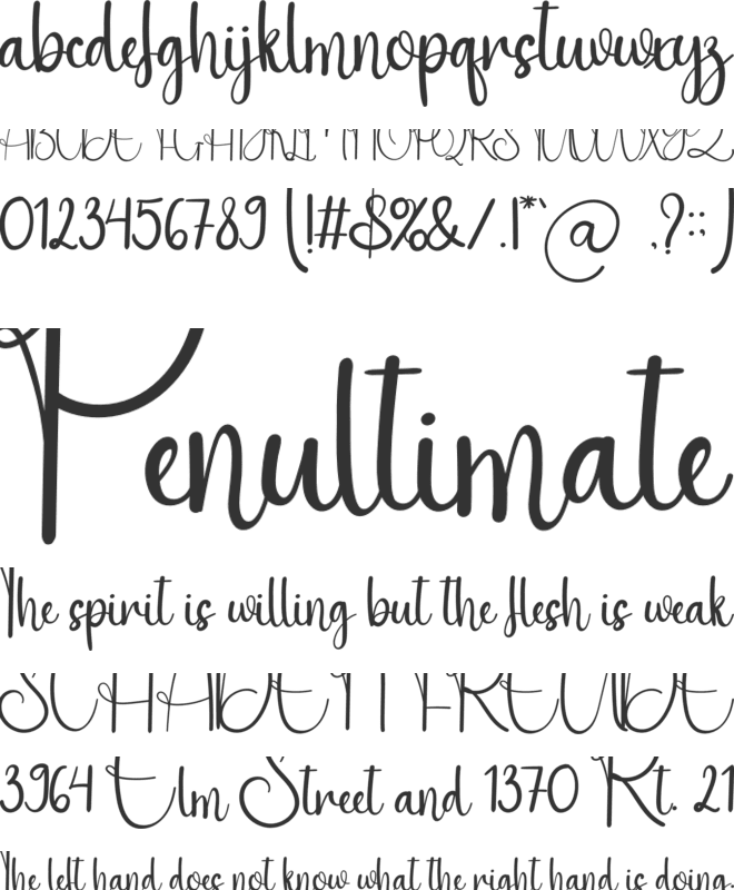 Daddy Smile font preview