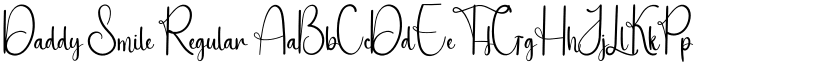 Daddy Smile Regular font