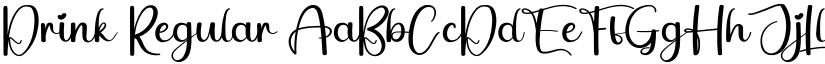 Drink Regular font