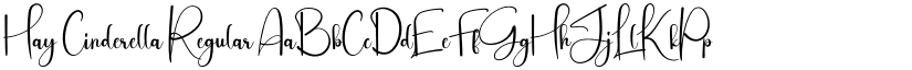 Hay Cinderella Regular font