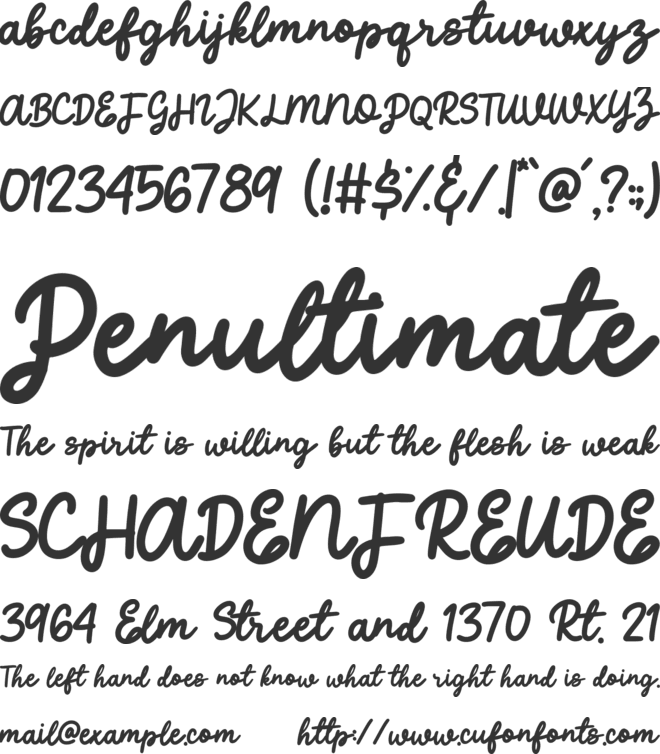 Eighties font preview