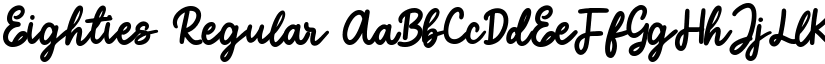 Eighties Regular font