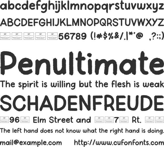 Scout font preview
