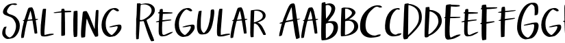 Salting Regular font