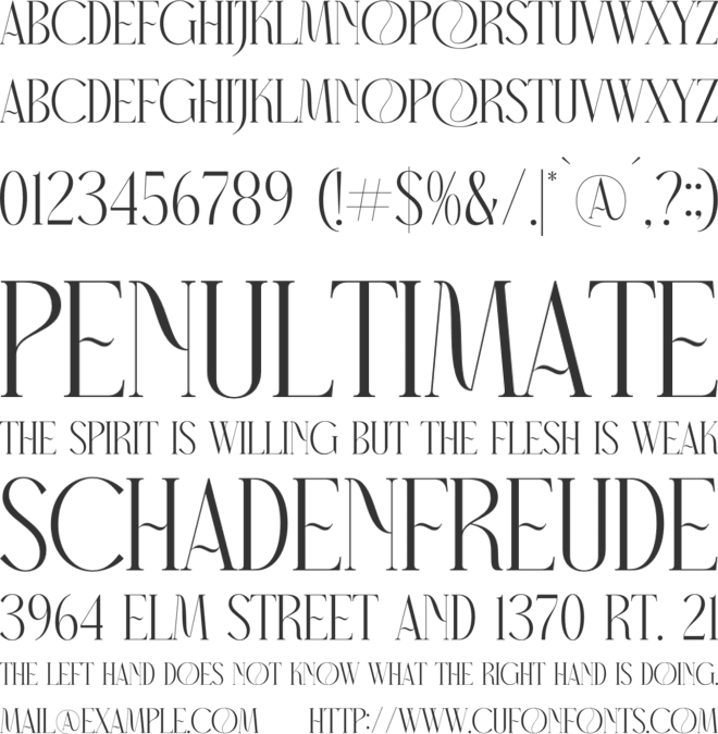 Morgalen font preview